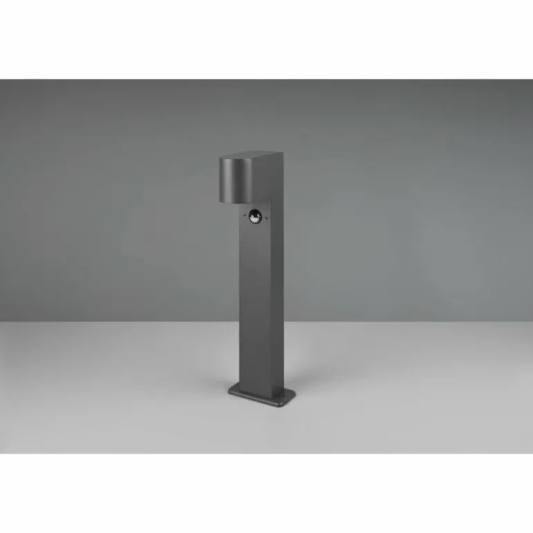 Borne lumineuse Trio Roya Anthracite, 1 lumière, Détecteur de mouvement