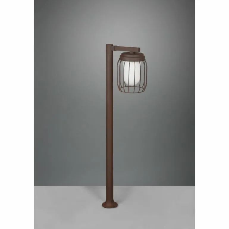Borne lumineuse Trio Tuela Rouille, 1 lumière