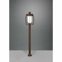 Borne lumineuse Trio Tuela Rouille, 1 lumière