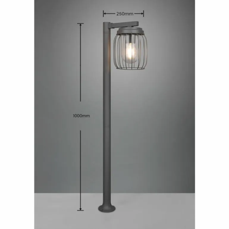 Borne lumineuse Trio-Leuchten Tuela Anthracite, 1 lumière