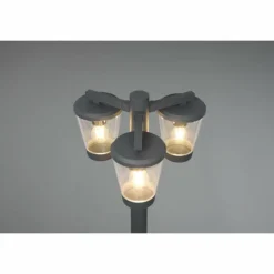 Borne lumineuse Trio-Leuchten Cavado Anthracite, 3 lumières