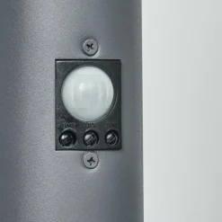 Borne lumineuse Tunes Anthracite, 1 lumière, Détecteur de mouvement