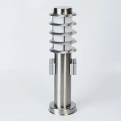 Borne lumineuse Tunes Nickel mat, 1 lumière
