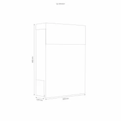 Boîte aux lettres LCD 3030 Noir