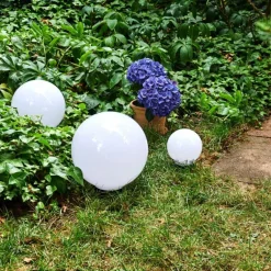 Boule lumineuse Campinas LED Noir, Blanc, 1 lumière
