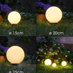 Boule lumineuse Campinas LED Noir, Blanc, 1 lumière