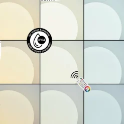 boule lumineuse iDual Diana LED Nickel mat, 1 lumière, Télécommandes, Changeur de couleurs