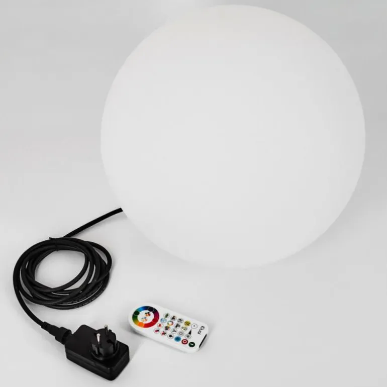 boule lumineuse iDual Diana LED Nickel mat, 1 lumière, Télécommandes, Changeur de couleurs
