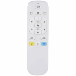 Bozan Ventilateur de plafond lumineux Luminaires Globo Lighting LED Écru, Noir, 1 lumière, Télécommandes