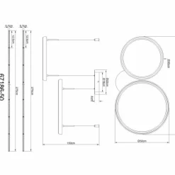 Luminaires Globo Lighting Suspensions|Briggs Suspension LED Noir, 1 lumière, Télécommandes