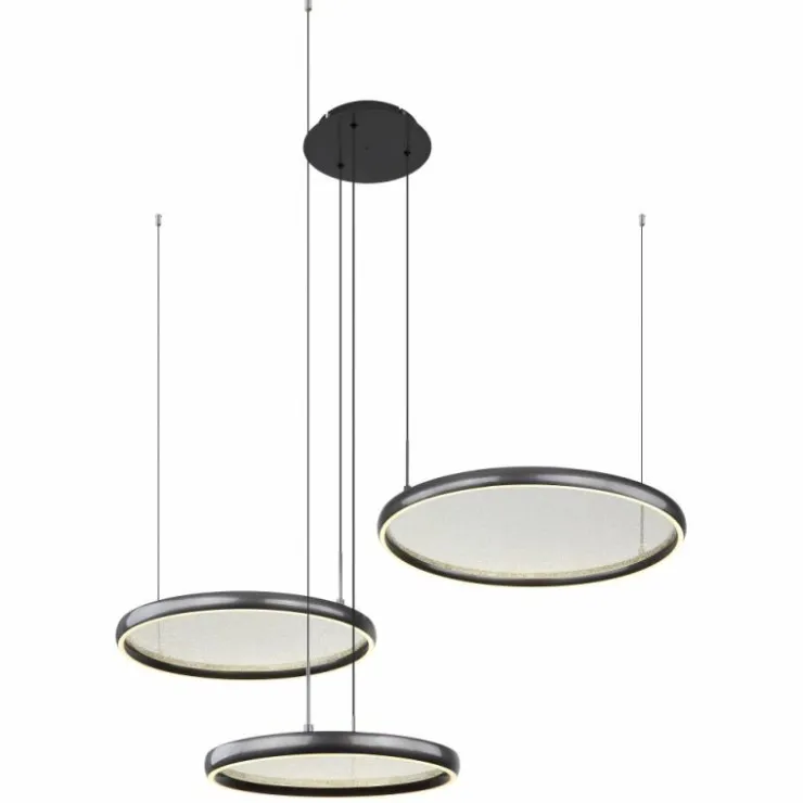 Luminaires Globo Lighting Éclairage Led|Briggs Suspension LED Noir, 1 lumière, Télécommandes
