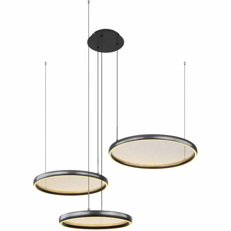 Luminaires Globo Lighting Éclairage Led|Briggs Suspension LED Noir, 1 lumière, Télécommandes