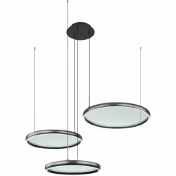 Luminaires Globo Lighting Éclairage Led|Briggs Suspension LED Noir, 1 lumière, Télécommandes