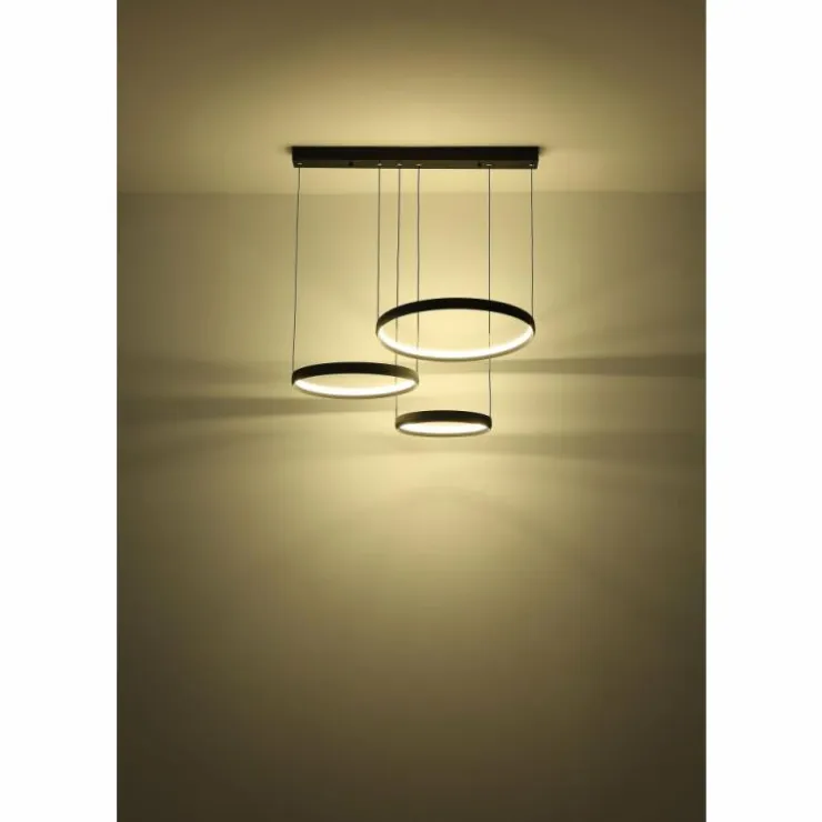 Luminaires Globo Lighting Éclairage Led|Briggs Suspension LED Noir, 1 lumière, Télécommandes