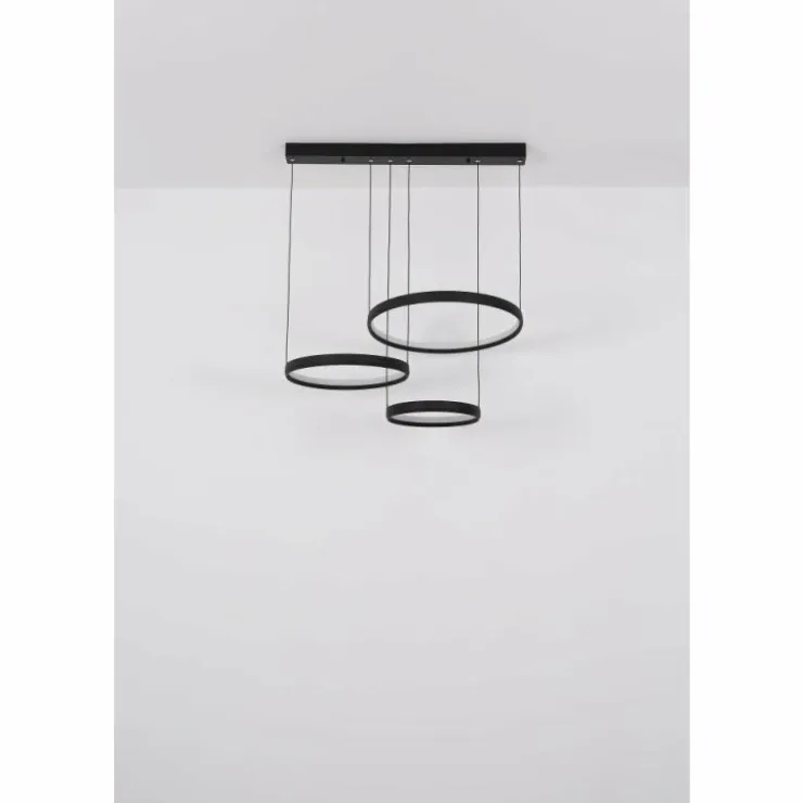 Luminaires Globo Lighting Éclairage Led|Briggs Suspension LED Noir, 1 lumière, Télécommandes