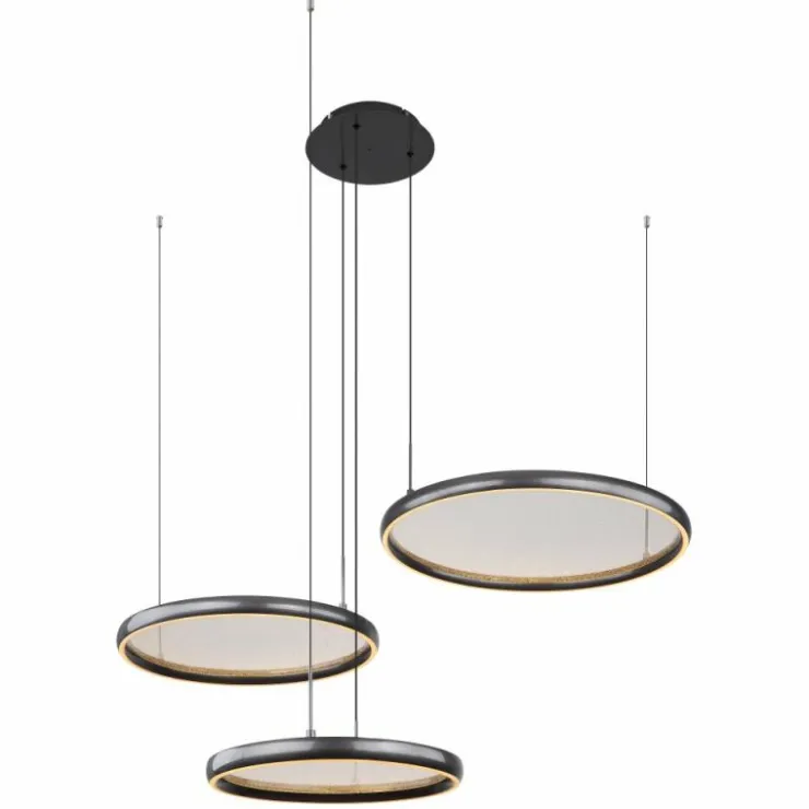 Luminaires Globo Lighting Éclairage Led|Briggs Suspension LED Noir, 1 lumière, Télécommandes