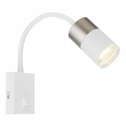 Luminaires Globo Lighting Appliques|Brisbon Applique murale Blanc, 1 lumière