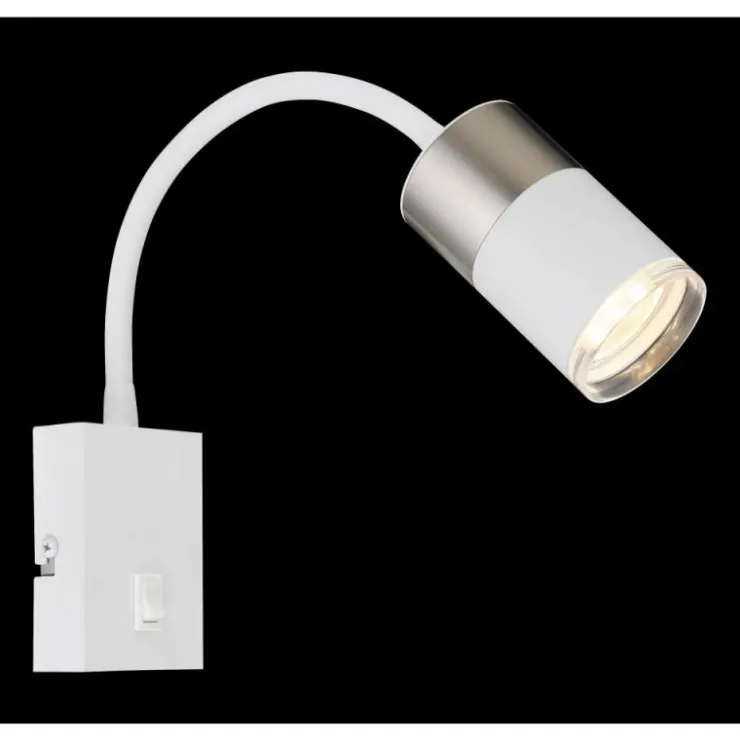 Luminaires Globo Lighting Appliques|Brisbon Applique murale Blanc, 1 lumière