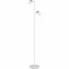 Luminaires Globo Lighting Lampadaires Et Lampes Sur Pied|Brisbon Lampadaire Blanc, 2 lumières