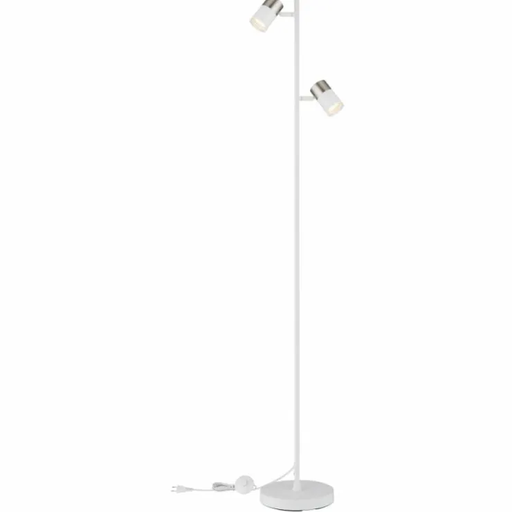 Luminaires Globo Lighting Lampadaires Et Lampes Sur Pied|Brisbon Lampadaire Blanc, 2 lumières