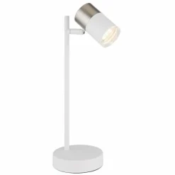 Luminaires Globo Lighting Lampes À Poser|Brisbon Lampe à poser Blanc, 1 lumière