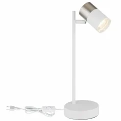 Luminaires Globo Lighting Lampes À Poser|Brisbon Lampe à poser Blanc, 1 lumière