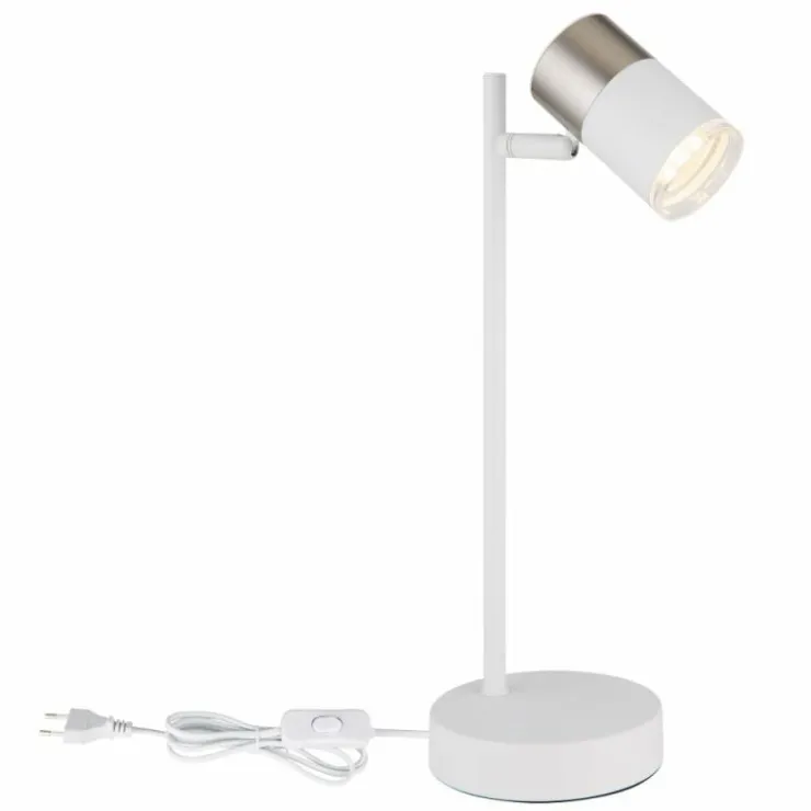 Luminaires Globo Lighting Lampes À Poser|Brisbon Lampe à poser Blanc, 1 lumière