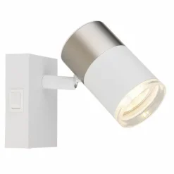 Luminaires Globo Lighting Spots Et Projecteurs|Brisbon Plafonnier, Spot de plafond, Applique murale, Spot mural Blanc, 1 lumière