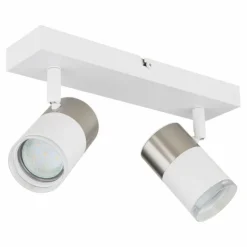 Luminaires Globo Lighting Spots Et Projecteurs|Brisbon Plafonnier, Spot de plafond, Applique murale, Spot mural Blanc, 2 lumières