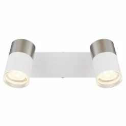 Luminaires Globo Lighting Spots Et Projecteurs|Brisbon Plafonnier, Spot de plafond, Applique murale, Spot mural Blanc, 2 lumières