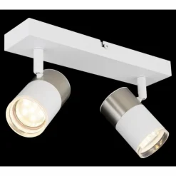Luminaires Globo Lighting Spots Et Projecteurs|Brisbon Plafonnier, Spot de plafond, Applique murale, Spot mural Blanc, 2 lumières