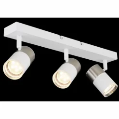 Luminaires Globo Lighting Spots Et Projecteurs|Brisbon Plafonnier, Spot de plafond, Applique murale, Spot mural Blanc, 3 lumières