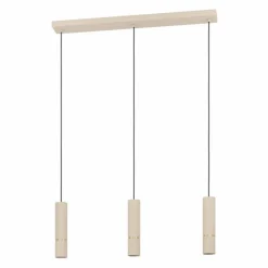Luminaires Eglo Éclairage Led|CAMINIA Plafonnier LED Laiton, Sable, 3 lumières