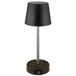 Luminaires Globo Lighting Lampes À Poser|Carlos Lampe à poser LED Chrome, Noir, 1 lumière