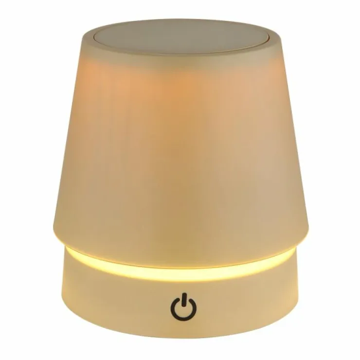 Luminaires Globo Lighting Éclairage Led|Carlos Lampe à poser LED Chrome, Sable, 1 lumière