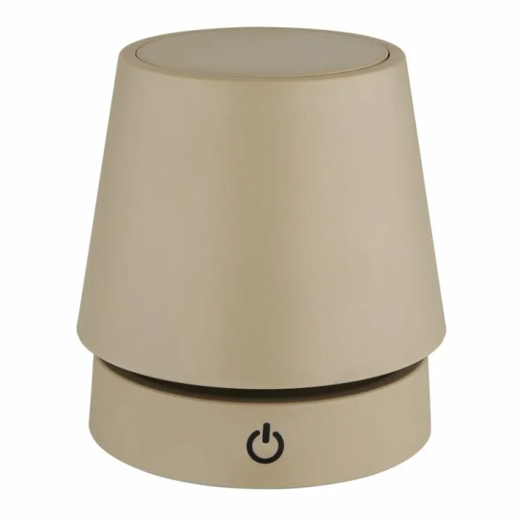 Luminaires Globo Lighting Éclairage Led|Carlos Lampe à poser LED Chrome, Sable, 1 lumière