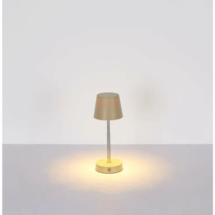 Luminaires Globo Lighting Éclairage Led|Carlos Lampe à poser LED Chrome, Sable, 1 lumière