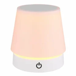 Luminaires Globo Lighting Éclairage Led|Carlos Lampe à poser LED Chrome, Blanc, 1 lumière