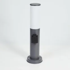 Caserta Prises électriques d'extérieur, Borne lumineuse, Eclairage de chemin Anthracite, 1 lumière