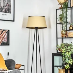 hofstein Lampadaires Et Lampes Sur Pied|Chellas Lampadaire beige, Noir, 1 lumière