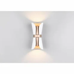Luminaires Trio Appliques|Coat Applique murale Blanc, 2 lumières