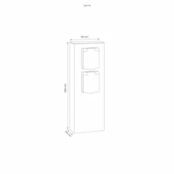 collonette des prises LCD 18 Noir