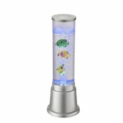 Luminaires Leuchten Direkt Éclairage Led|Colonne d'eau Leuchten-Direkt AVA LED Argenté, 1 lumière, Changeur de couleurs