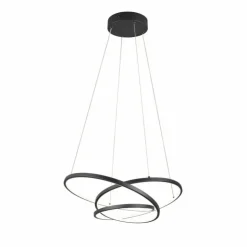 Luminaires Trio Éclairage Led|Darvin Suspension LED Noir, 1 lumière