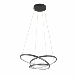 Luminaires Trio Éclairage Led|Darvin Suspension LED Noir, 1 lumière