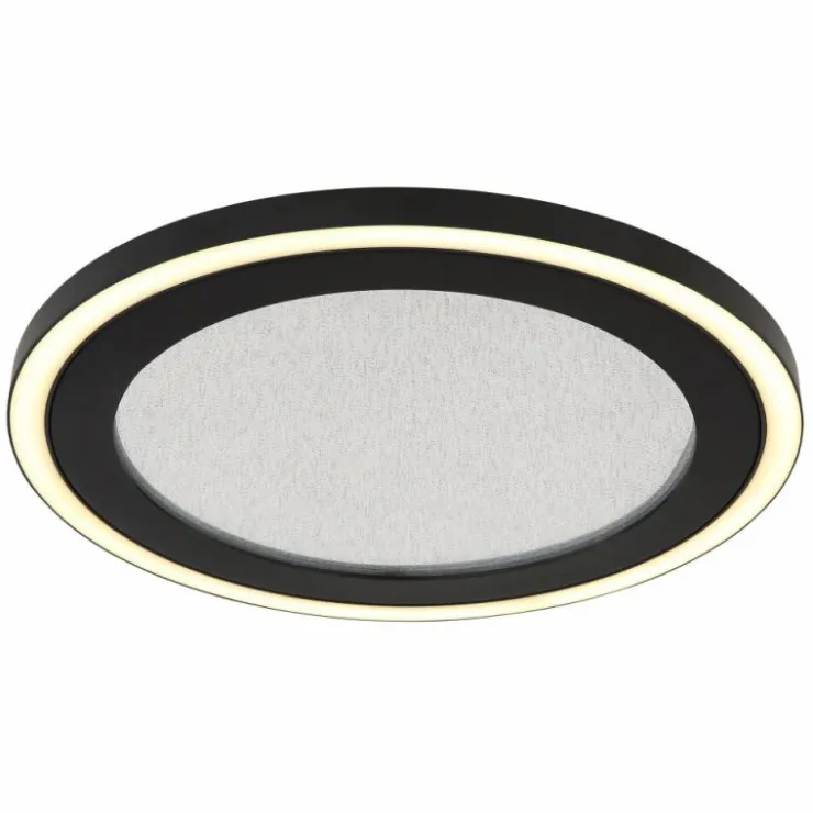 Luminaires Globo Lighting Éclairage Led|DAVIES Plafonnier LED Noir, 1 lumière