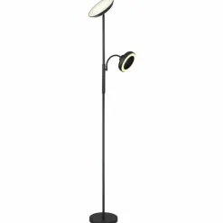 Luminaires Globo Lighting Éclairage Led|DAVYD Lampadaire LED Noir, 1 lumière