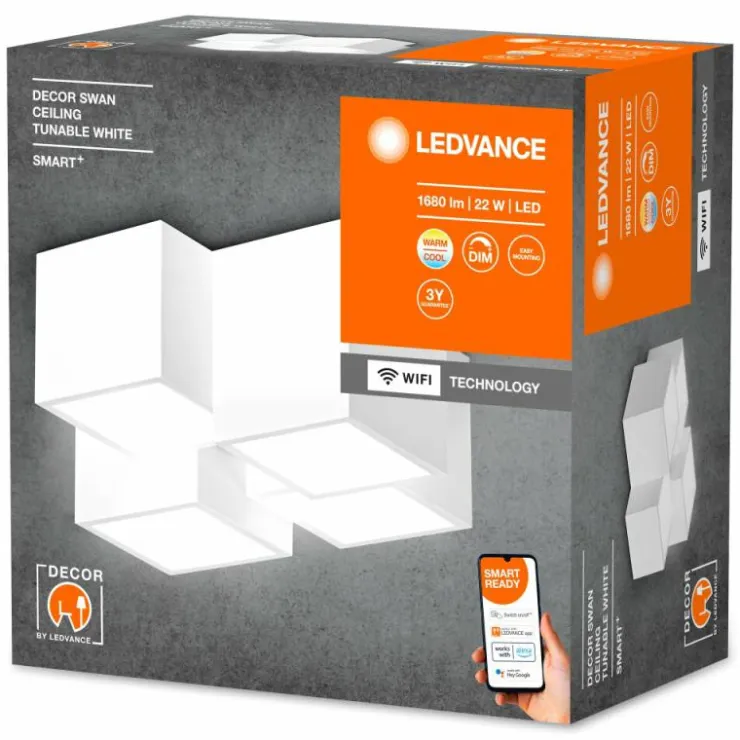 Luminaires Ledvance Éclairage Led|DECOR Applique murale / Plafonnier LED Blanc, 1 lumière