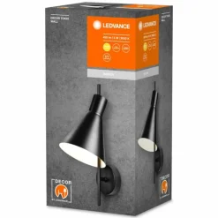 Luminaires Ledvance Éclairage Led|DECOR Applique murale / Plafonnier LED Noir, 1 lumière