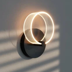 Luminaires Ledvance Éclairage Led|DECOR Applique murale / Plafonnier LED Noir, 1 lumière